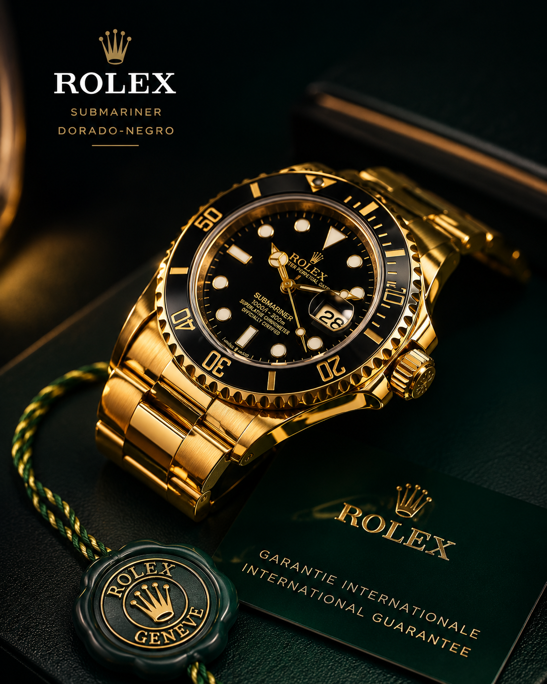ROLEX SUBMARINER (Dorado Negro)🔥