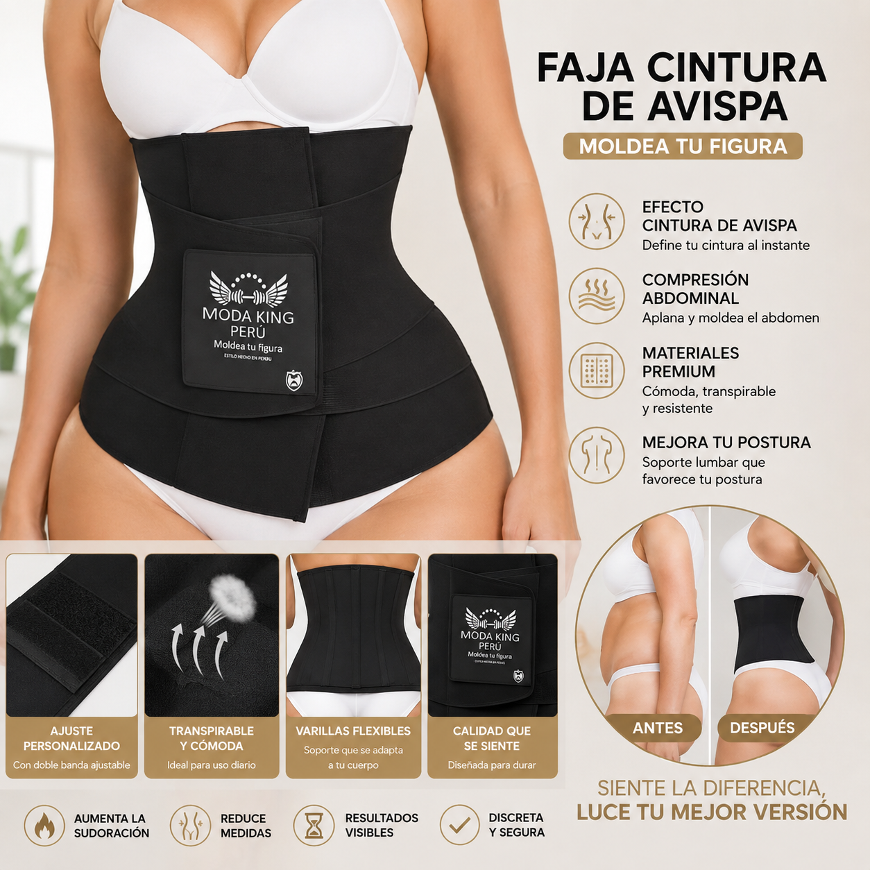 FAJA CINTURA DE AVISPA