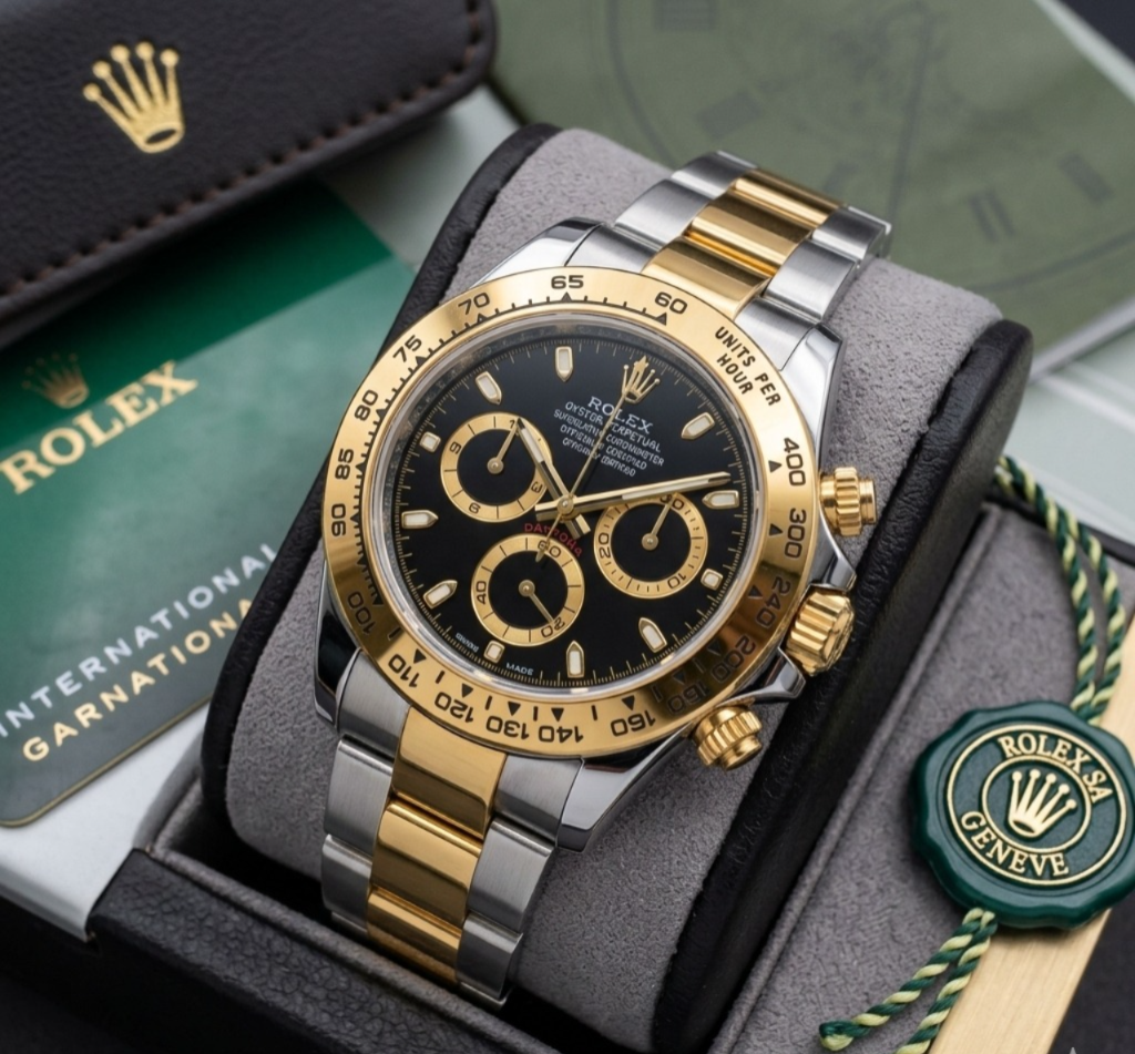💎ROLEX DAYTONA SEMIAUTOMÁTICO (Bicolor negro) 🔥